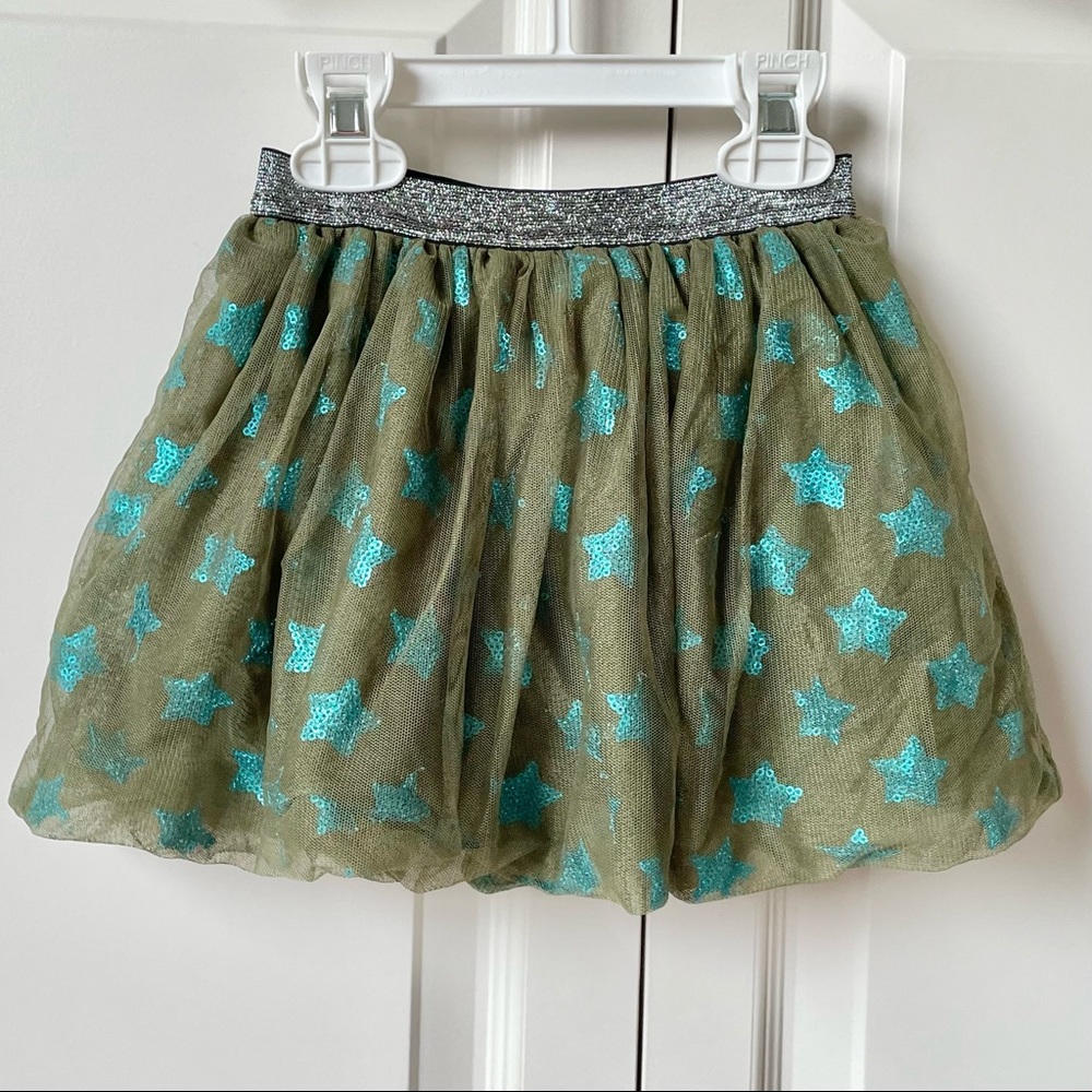 Cat and Jack tutu skirt - star sequin tulle bubble skirt size 3T toddler girls